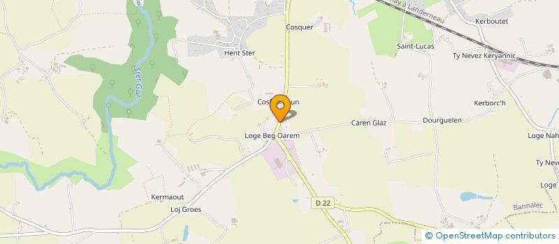 localisation de l'entreprise SOCIETE DE CHASSE DE L'EGLISE BLANCHE  BANNALEC