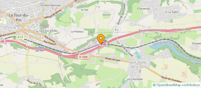 localisation de l'entreprise SOCIETE DE CHASSE DE LA GRANGE BRESSON  SAINT-DIDIER-DE-LA-TOUR