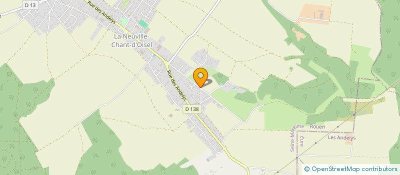 localisation de l'entreprise SOCIETE DE CHASSE DE LA NEUVILLE CHANT D'OISEL  LA NEUVILLE-CHANT-D'OISEL