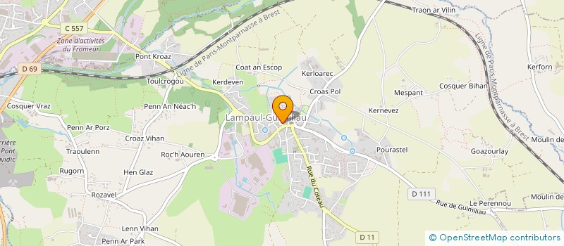 localisation de l'entreprise SOCIETE DE CHASSE DE LAMPAUL GUIMILIAU  LAMPAUL-GUIMILIAU