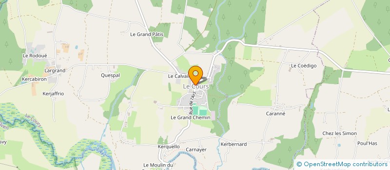 localisation de l'entreprise SOCIETE DE CHASSE DE LE COURS  LE COURS