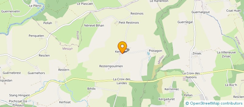 localisation de l'entreprise SOCIETE DE CHASSE DE MESLAN  MESLAN