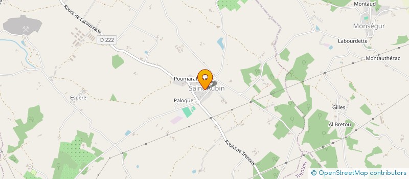 localisation de l'entreprise SOCIETE DE CHASSE DE MONSEGUR  MONSEGUR