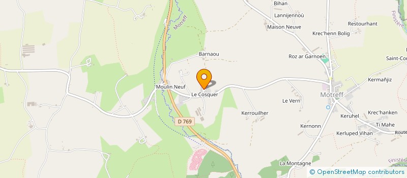 localisation de l'entreprise SOCIETE DE CHASSE DE MOTREFF  MOTREFF