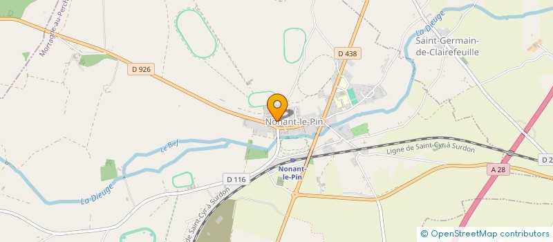 localisation de l'entreprise SOCIETE DE CHASSE DE NONANT LE PIN ET ST GERMAIN DE CLAIREFEUILLE à NONANT-LE-PIN