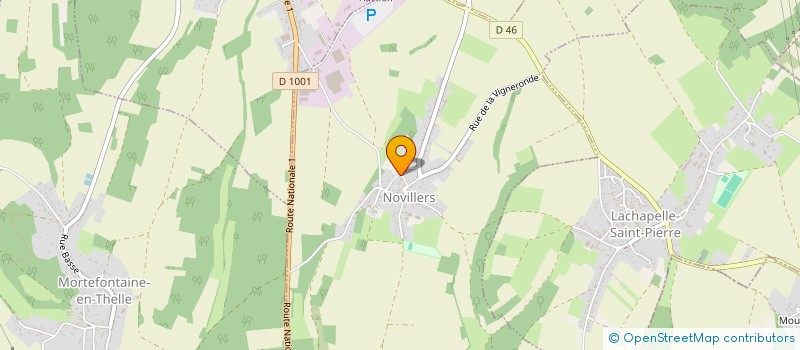 localisation de l'entreprise SOCIETE DE CHASSE DE NOVILLERS LES CAILLOUX  NOVILLERS