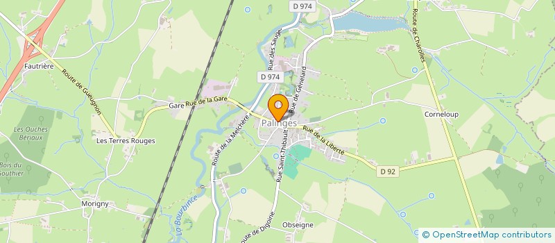 localisation de l'entreprise SOCIETE DE CHASSE DE PALINGES  PALINGES