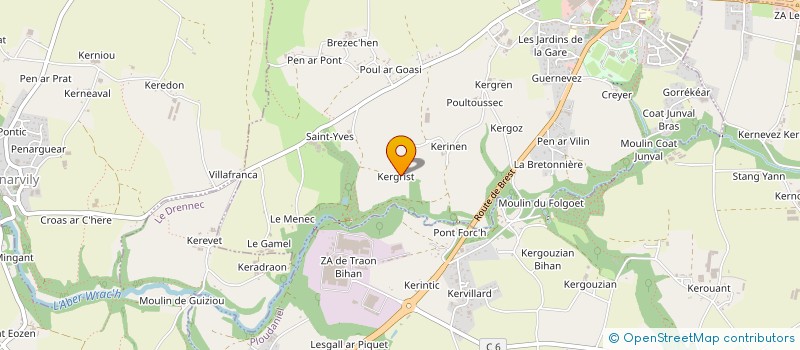 localisation de l'entreprise SOCIETE DE CHASSE DE PLOUDANIEL  LE FOLGOET