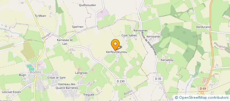 localisation de l'entreprise SOCIETE DE CHASSE DE PLOUZEVEDE  BODILIS