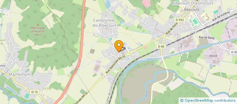 localisation de l'entreprise SOCIETE DE CHASSE DE RIBECOURT  CAMBRONNE-LES-RIBECOURT