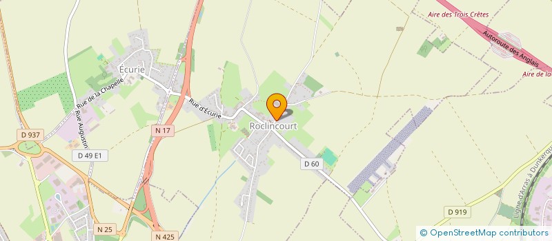 localisation de l'entreprise SOCIETE DE CHASSE DE ROCLINCOURT  ROCLINCOURT