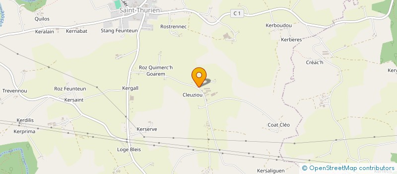 localisation de l'entreprise SOCIETE DE CHASSE DE SAINT-CADO  SAINT-THURIEN