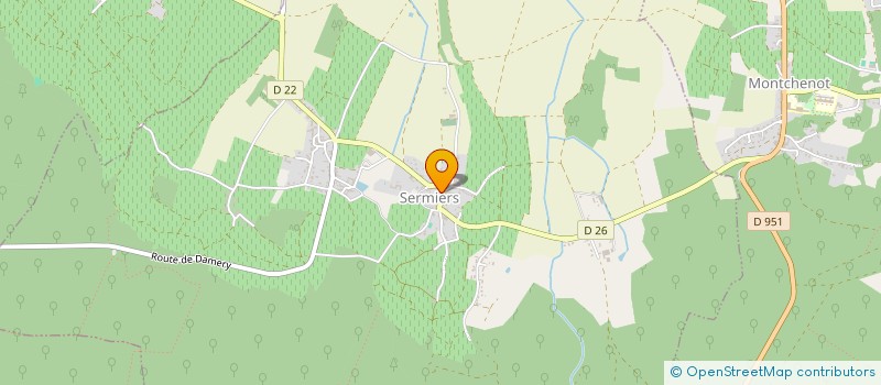 localisation de l'entreprise SOCIETE DE CHASSE DE SERMIERS LA NOUVELLE FORESTIERE  SERMIERS