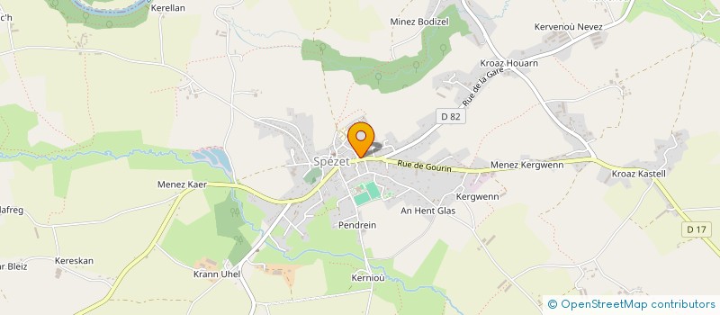 localisation de l'entreprise SOCIETE DE CHASSE DE SPEZET  SPEZET