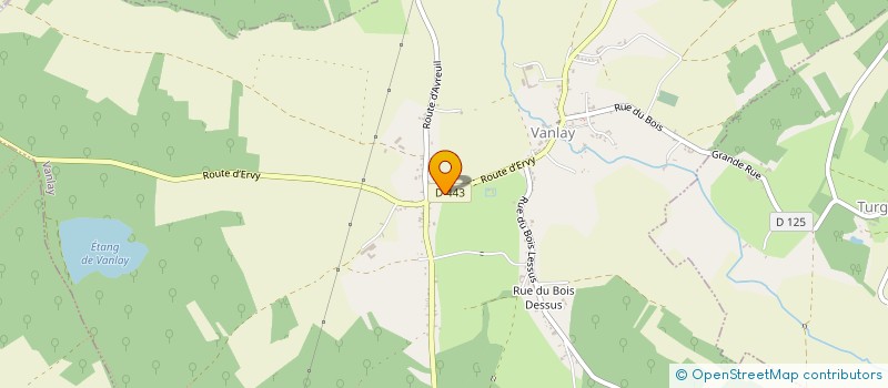 localisation de l'entreprise SOCIETE DE CHASSE DE VANLAY  VANLAY