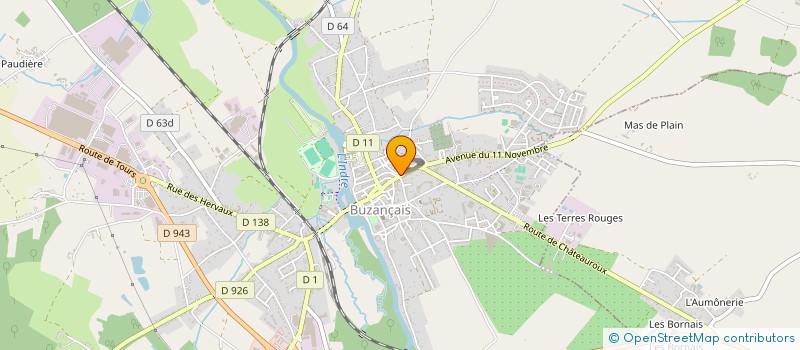 localisation de l'entreprise SOCIETE DE CHASSE DE VENDOEUVRES à VENDŒUVRES