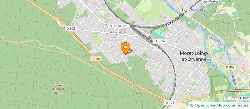 localisation de l'entreprise SOCIETE DE CHASSE DE VENEUX-LES-SABLONS à MORET-LOING-ET-ORVANNE