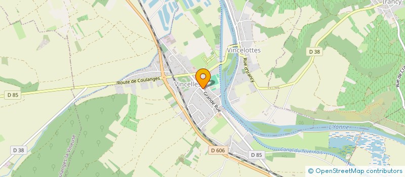 localisation de l'entreprise SOCIETE DE CHASSE DE VINCELLES  VINCELLES