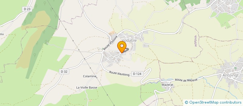 localisation de l'entreprise SOCIETE DE CHASSE DE VODABLE  VODABLE