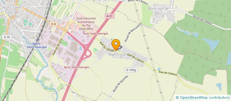 localisation de l'entreprise SOCIETE DE CHASSE DES BOIS DE SALIVES  AGENCOURT