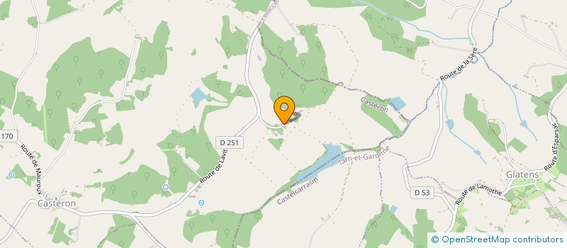 localisation de l'entreprise SOCIETE DE CHASSE DU DOMAINE DU CHALET  CASTERON