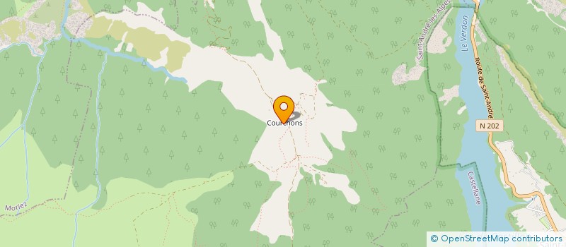 localisation de l'entreprise SOCIETE DE CHASSE DU HAMEAU DE COURCHONS LA RESOLUE  SAINT-ANDRE-LES-ALPES