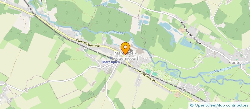 localisation de l'entreprise SOCIETE DE CHASSE DU MARAIS D ECQUEMICOURT  MARESQUEL-ECQUEMICOURT