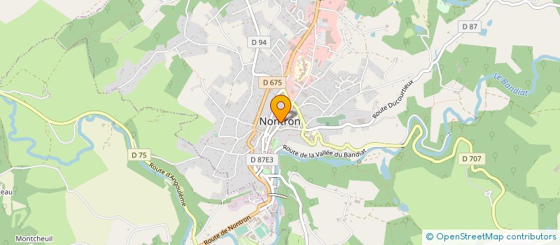 localisation de l'entreprise SOCIETE DE CHASSE DU NONTRONNAIS  NONTRON