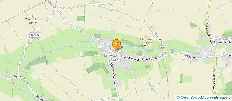 localisation de l'entreprise SOCIETE DE CHASSE ENTRE AMIS D'ERNY-ST-JULIEN  ERNY-SAINT-JULIEN