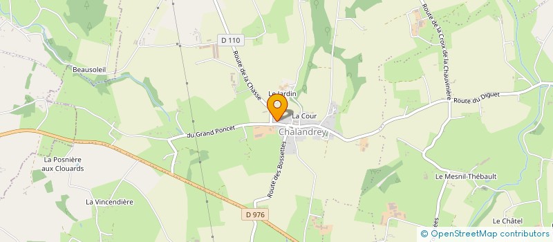 localisation de l'entreprise SOCIETE DE CHASSE INTERCOMMUNALE DE CHALANDREY  ISIGNY-LE-BUAT