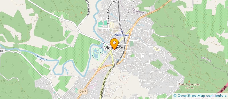 localisation de l'entreprise SOCIETE DE CHASSE L AMICALE  VIDAUBAN