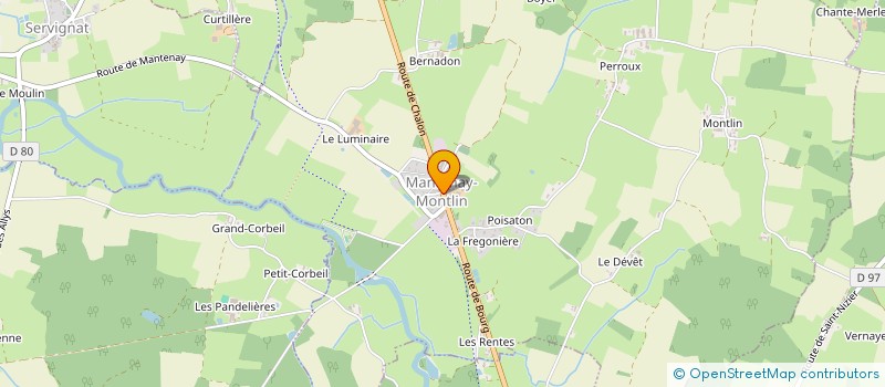 localisation de l'entreprise SOCIETE DE CHASSE L'OREE DU BOIS  MANTENAY-MONTLIN