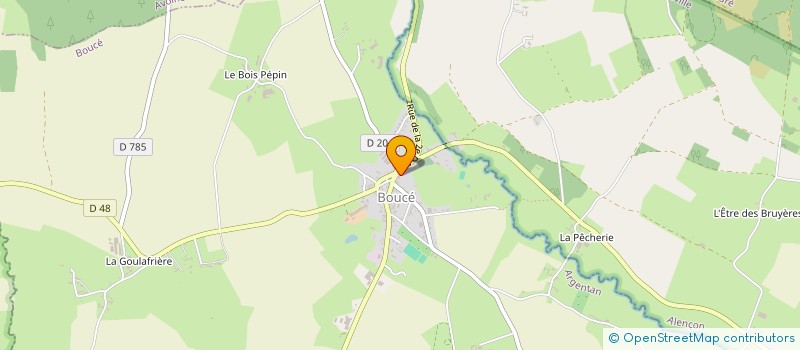 localisation de l'entreprise SOCIETE DE CHASSE LA CHATELAINE à LE CHATEAU D'ALMENECHES