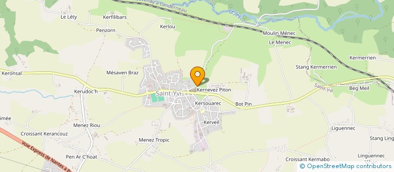 localisation de l'entreprise SOCIETE DE CHASSE LA COMMUNALE DE SAINT- YVI  SAINT-YVI