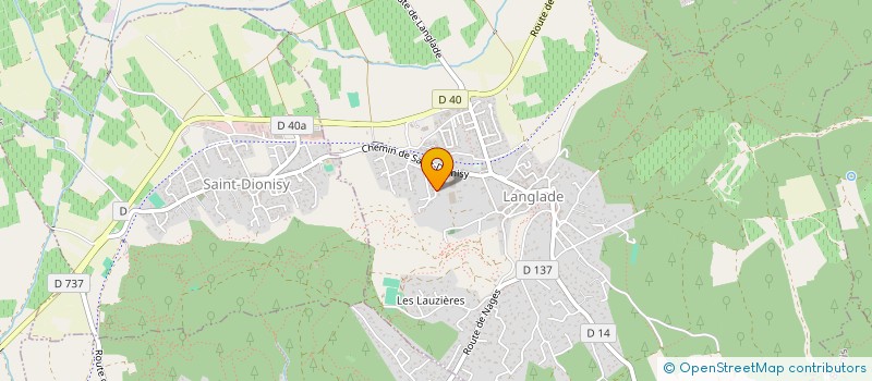 localisation de l'entreprise SOCIETE DE CHASSE LA DIANE  LANGLADE