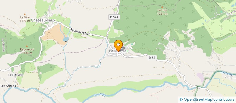 localisation de l'entreprise SOCIETE DE CHASSE LA DIANE DE BROUIS à LA MARTRE