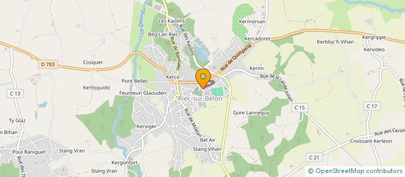 localisation de l'entreprise SOCIETE DE CHASSE LA RIECOISE  RIEC-SUR-BELON