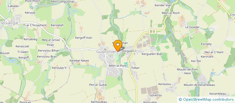 localisation de l'entreprise SOCIETE DE CHASSE 'LA RONVELLOISE'  MILIZAC-GUIPRONVEL