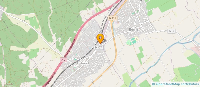 localisation de l'entreprise SOCIETE DE CHASSE LA SAINT HUBERT  UCHAUD