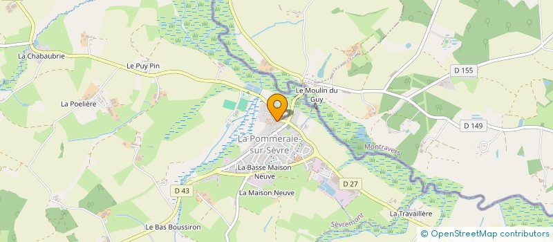 localisation de l'entreprise SOCIETE DE CHASSE LA SAINT HUBERT.  SEVREMONT