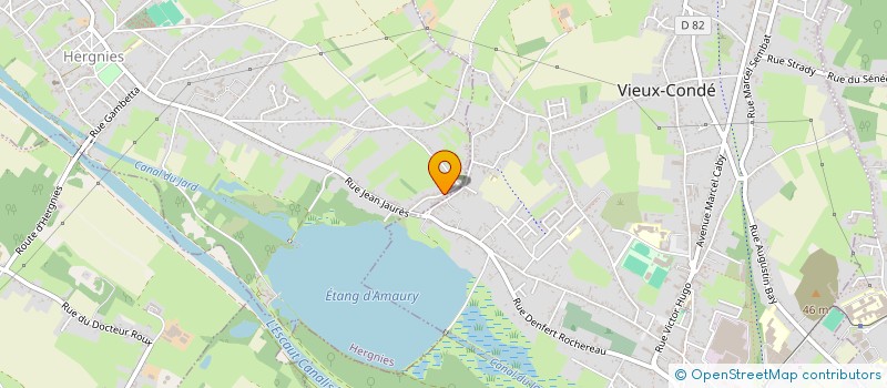 localisation de l'entreprise SOCIETE DE CHASSE LIEU DIT LES FONTINETTES  HERGNIES