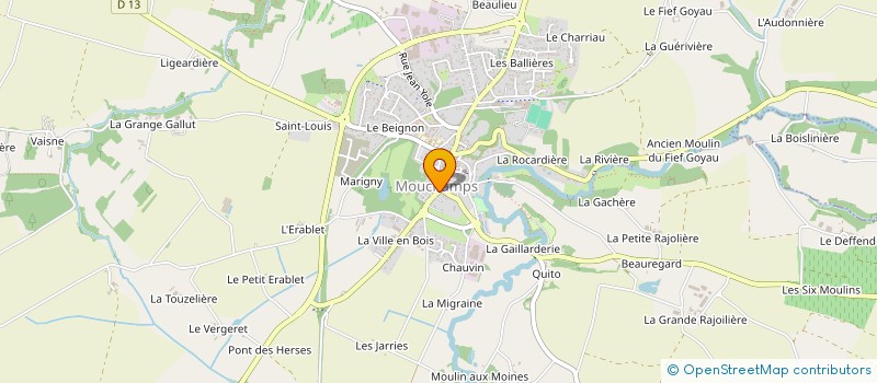 localisation de l'entreprise SOCIETE DE CHASSE MOUCHAMPS ROCHETREJOUX à MOUCHAMPS