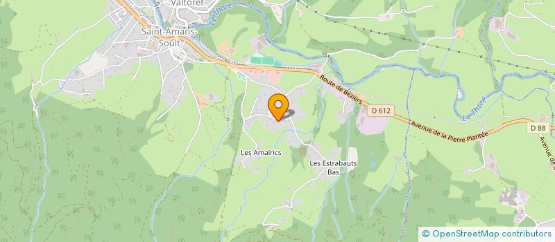 localisation de l'entreprise SOCIETE DE CHASSE SAINT AMANTAISE  SAINT-AMANS-SOULT