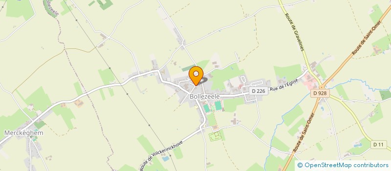 localisation de l'entreprise SOCIETE DE CHASSE ST HUBERT DE BOLLEZEELE à BOLLEZEELE