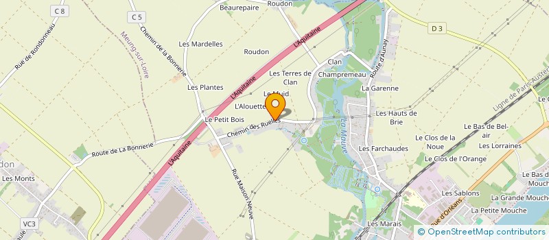 localisation de l'entreprise SOCIETE DE CHASSE ST HUBERT DE MEUNG SUR LOIRE à MEUNG-SUR-LOIRE