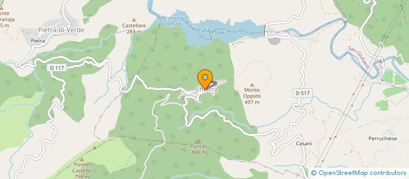 localisation de l'entreprise SOCIETE DE CHASSE U SAN CERVONE à CHIATRA