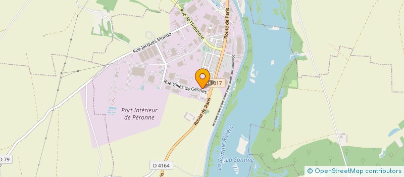 localisation de l'entreprise SOCIETE DE CHAUDRONNERIE ET CONSTRUCTION METALLIQUE DU SANTERRE à PERONNE