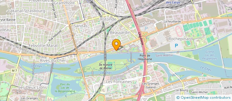 localisation de l'entreprise SOCIETE DE CHAUFFAGE DES BORDS DU CHER à TOURS