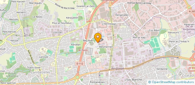 localisation de l'entreprise SOCIETE DE CHIRURGIE ORTHOPEDIQUE JEAN-PHILIPPE PLUCHON  BREST