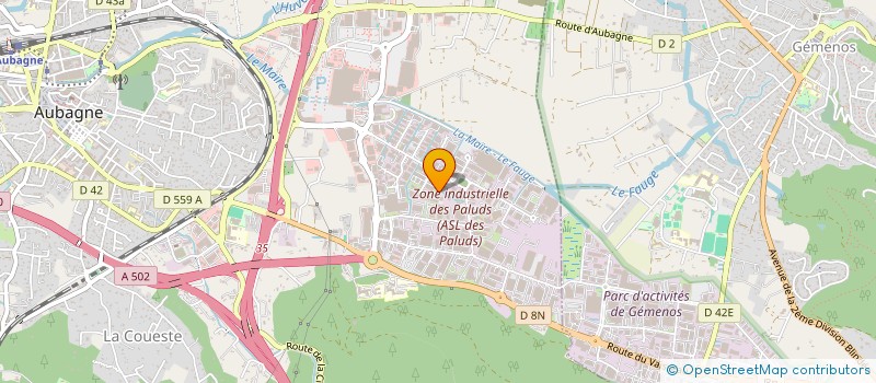 localisation de l'entreprise SOCIETE DE CLIMATISATION ET DE MAINTENANCE SCM à AUBAGNE